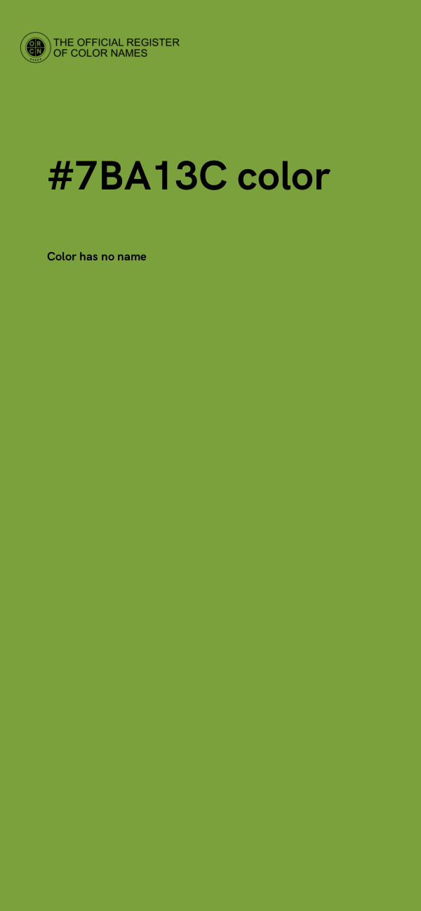 #7BA13C color image