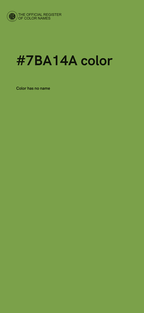 #7BA14A color image