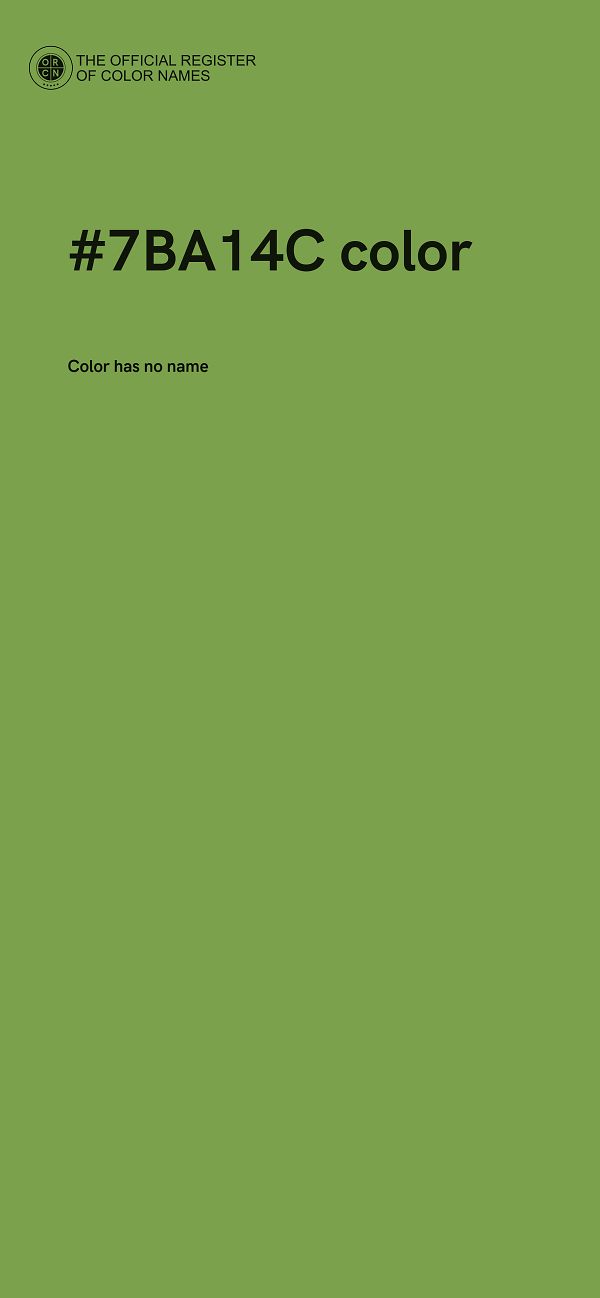 #7BA14C color image
