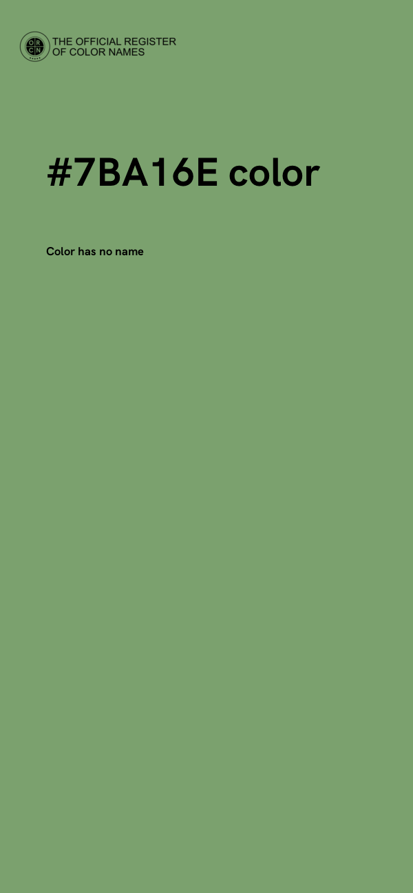 #7BA16E color image