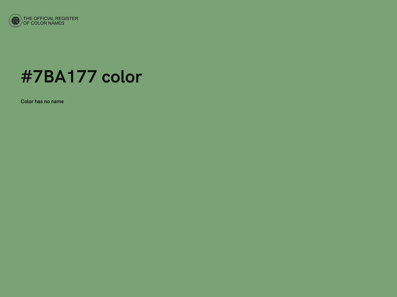 #7BA177 color image