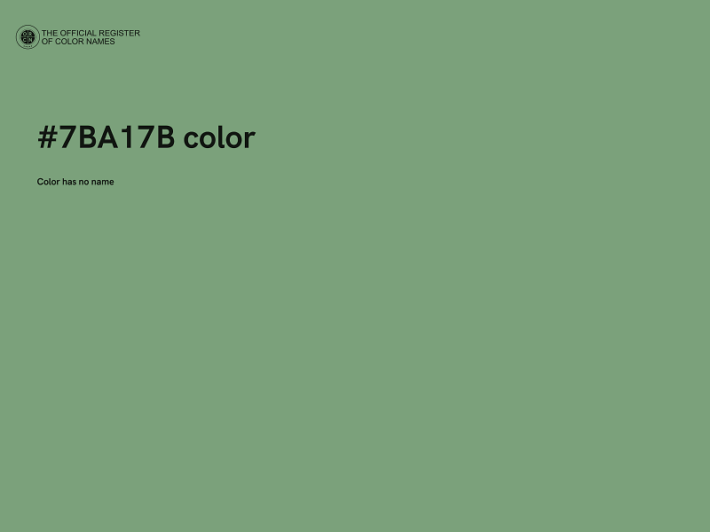 #7BA17B color image