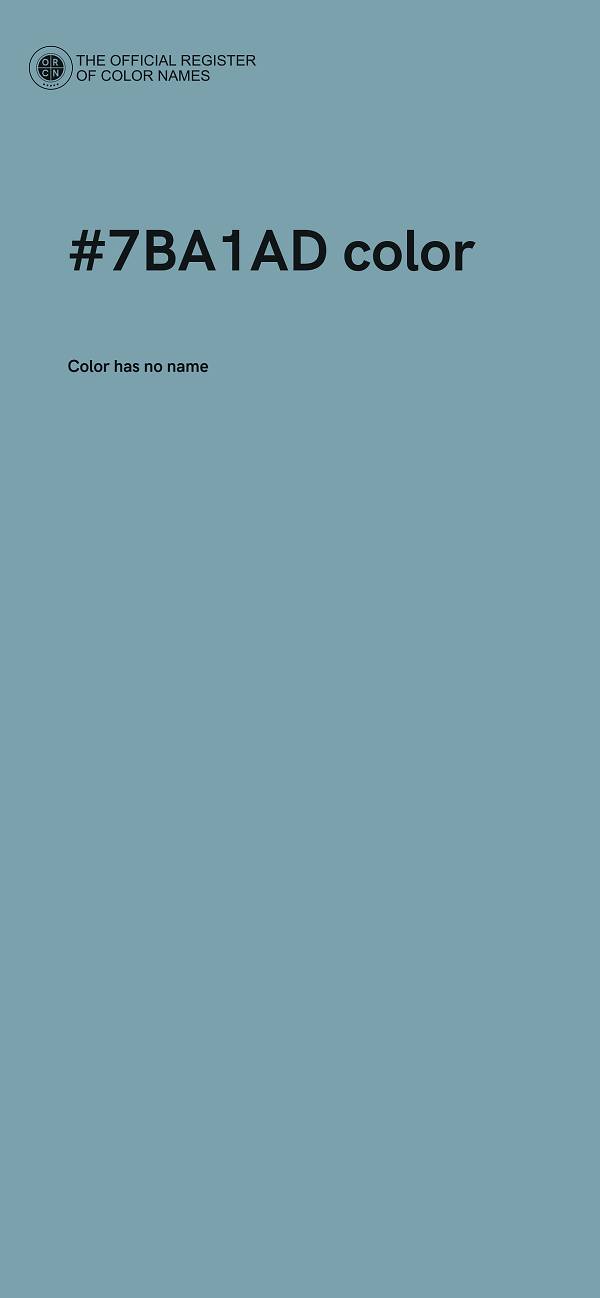 #7BA1AD color image