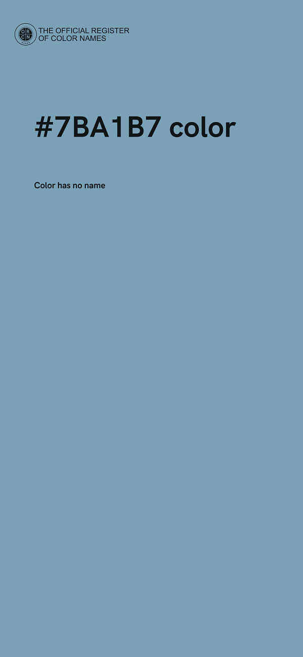#7BA1B7 color image