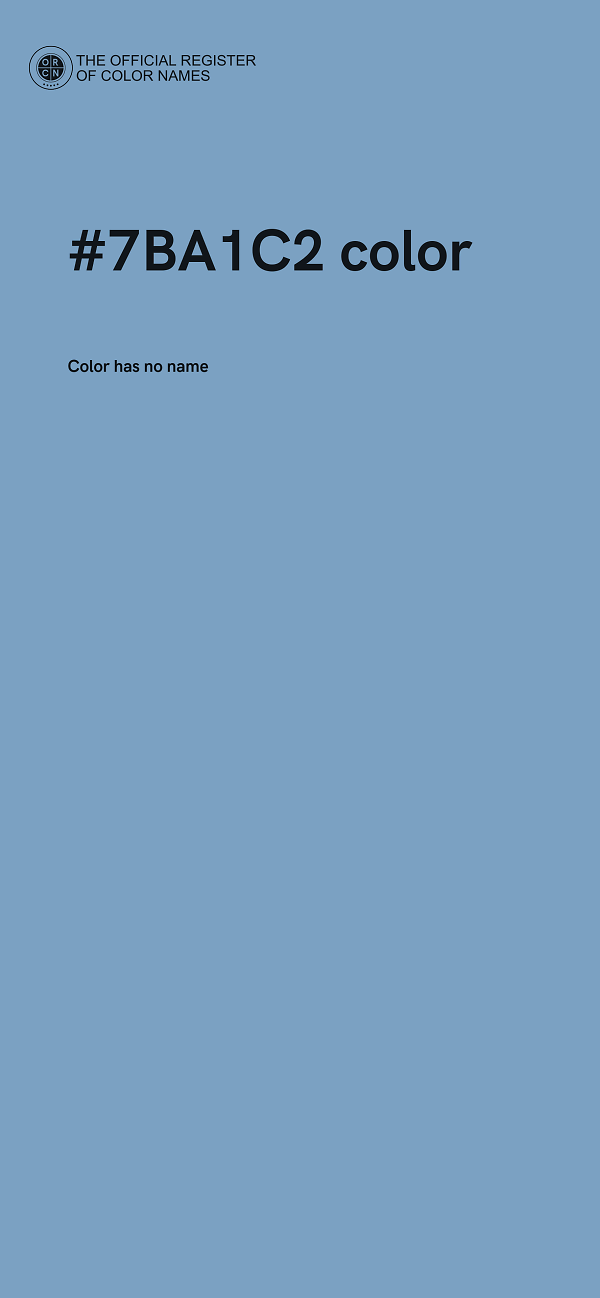 #7BA1C2 color image