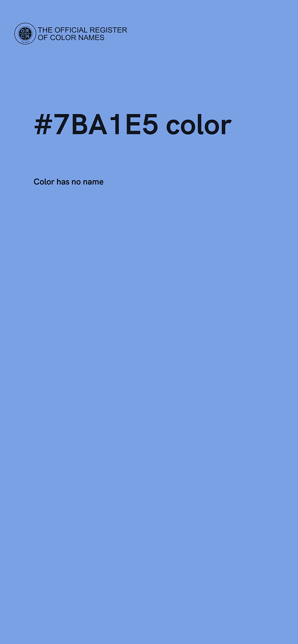 #7BA1E5 color image