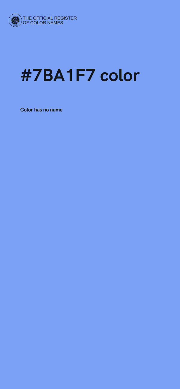 #7BA1F7 color image