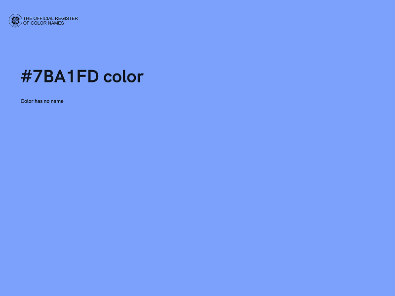 #7BA1FD color image