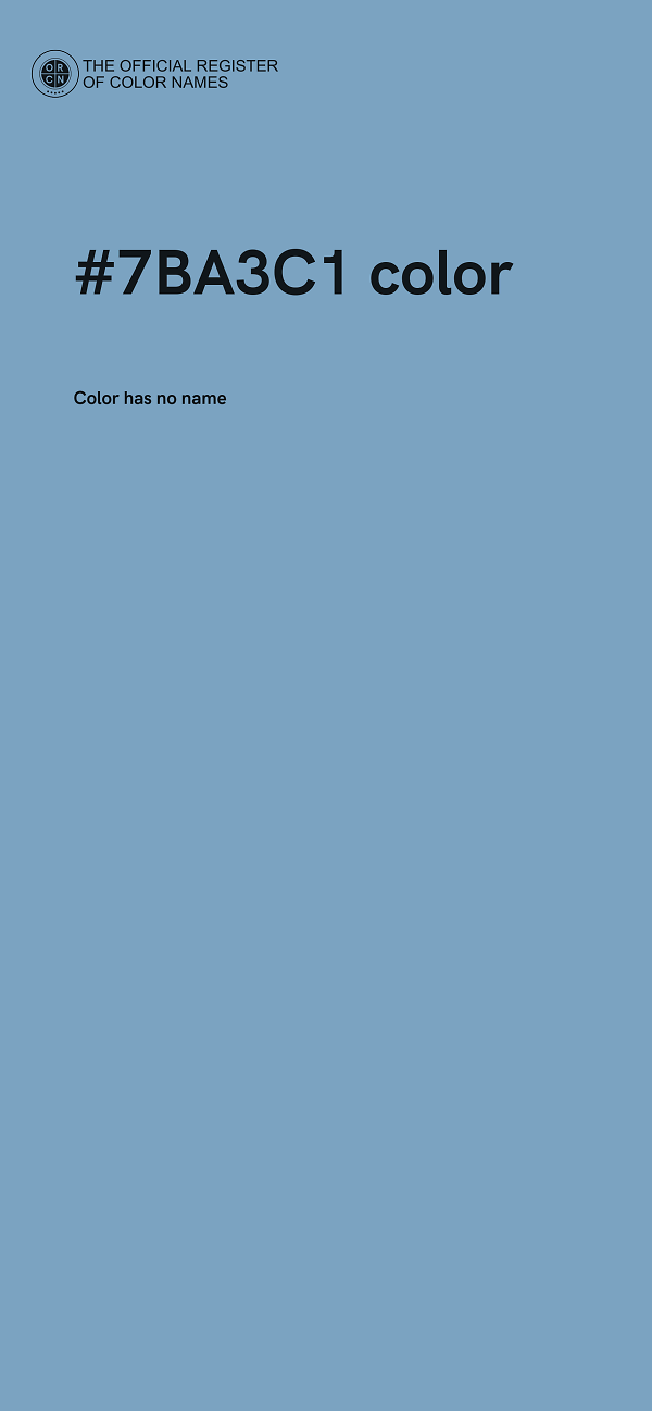 #7BA3C1 color image