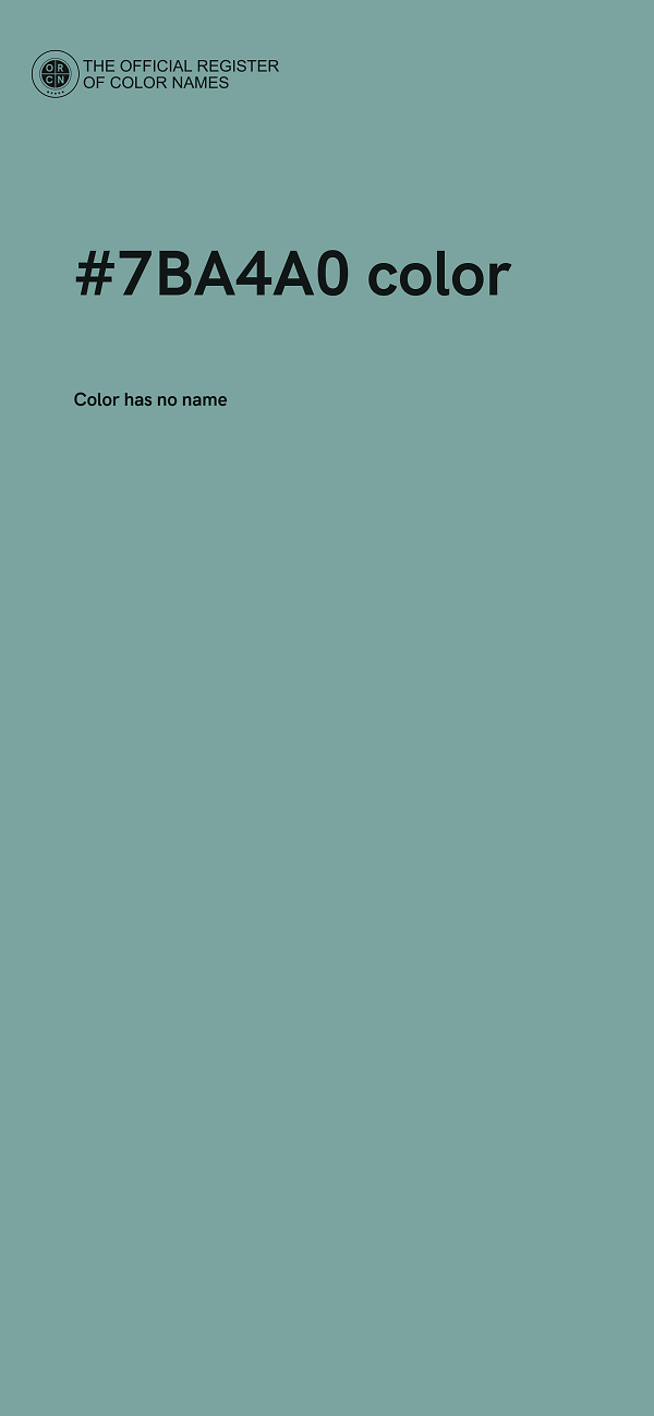 #7BA4A0 color image