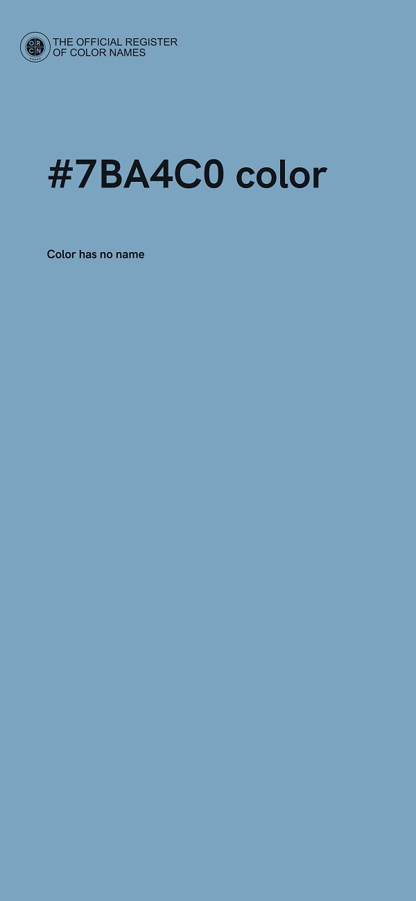#7BA4C0 color image