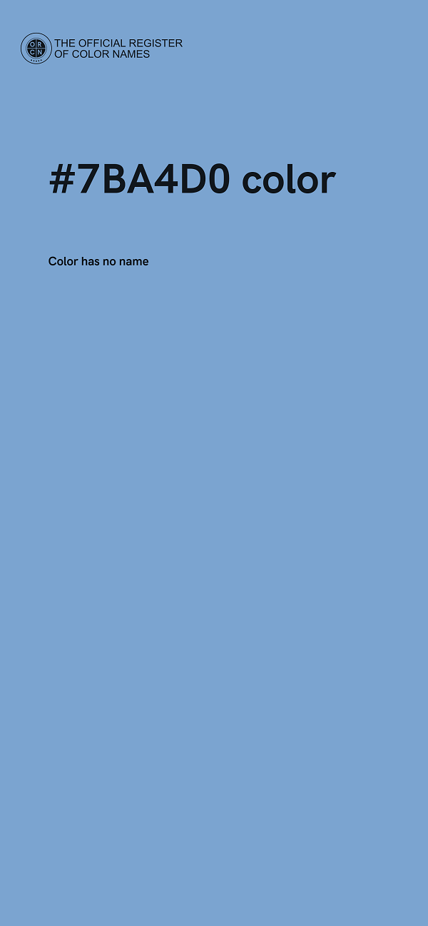 #7BA4D0 color image