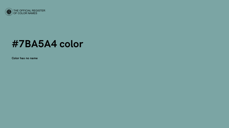 #7BA5A4 color image