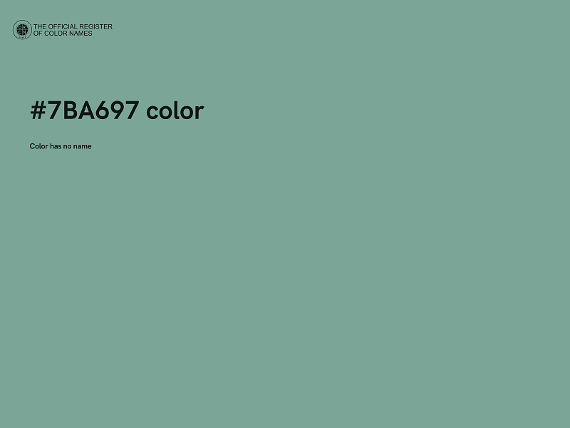 #7BA697 color image