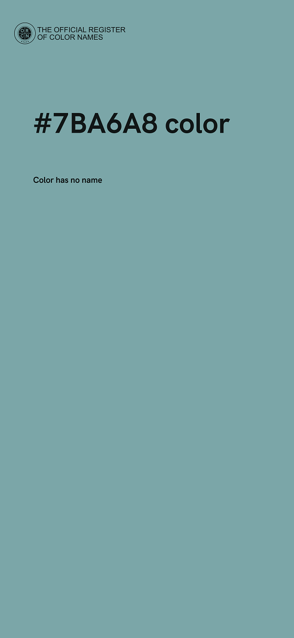 #7BA6A8 color image