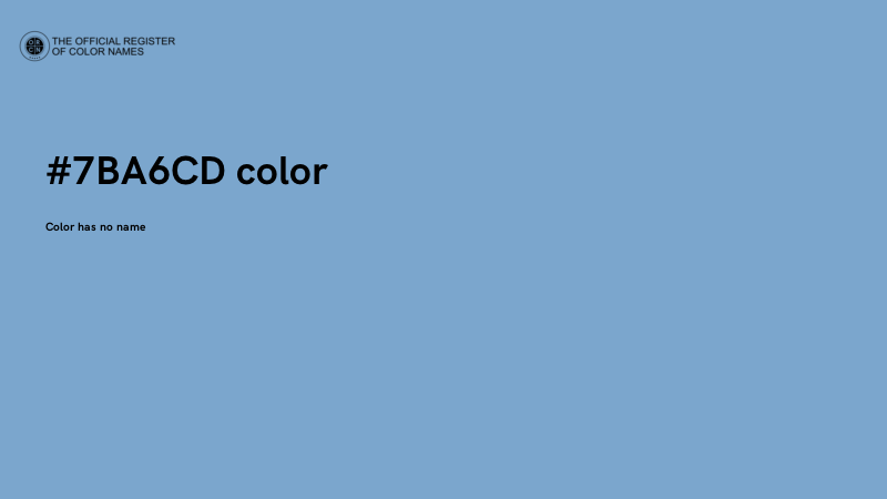 #7BA6CD color image