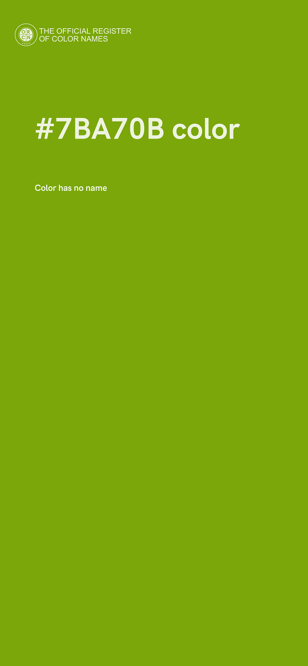 #7BA70B color image