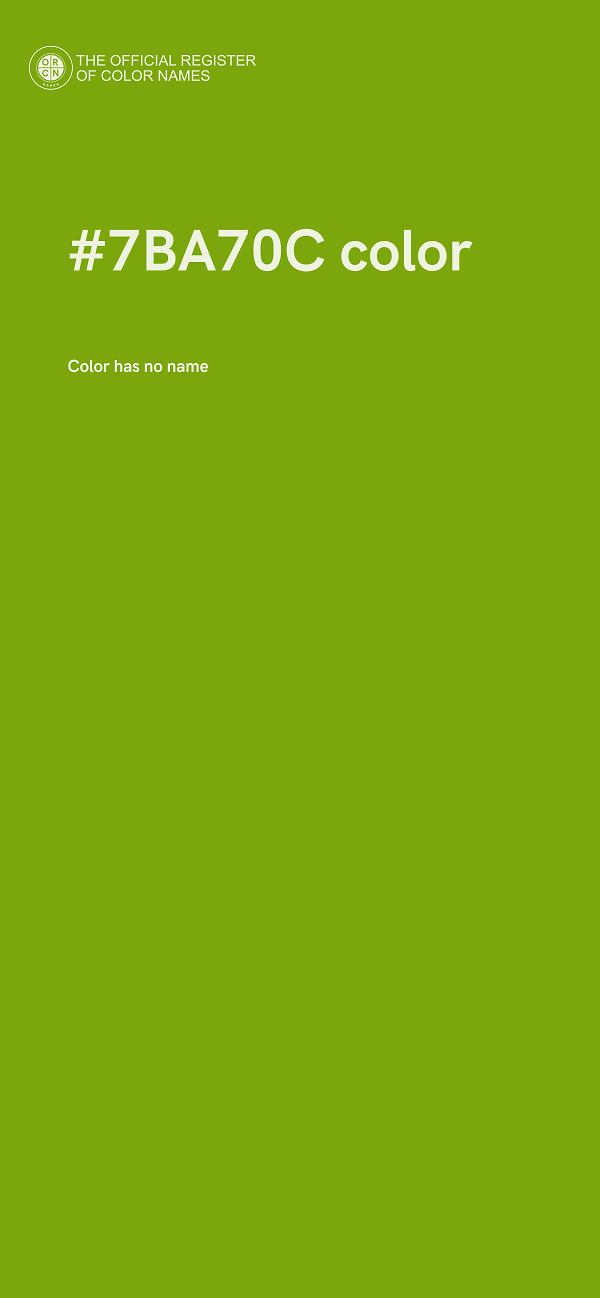 #7BA70C color image
