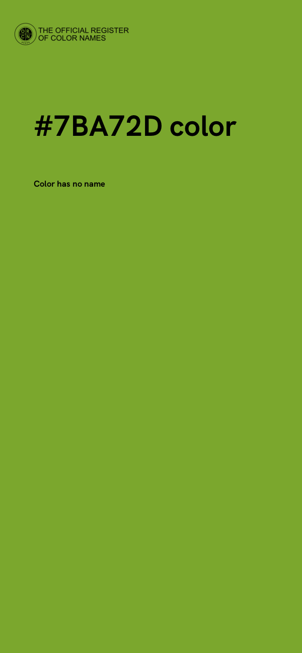 #7BA72D color image