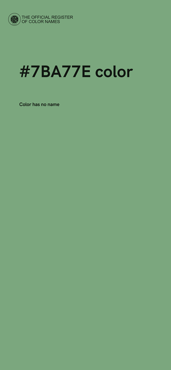 #7BA77E color image