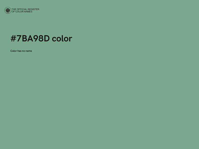 #7BA98D color image