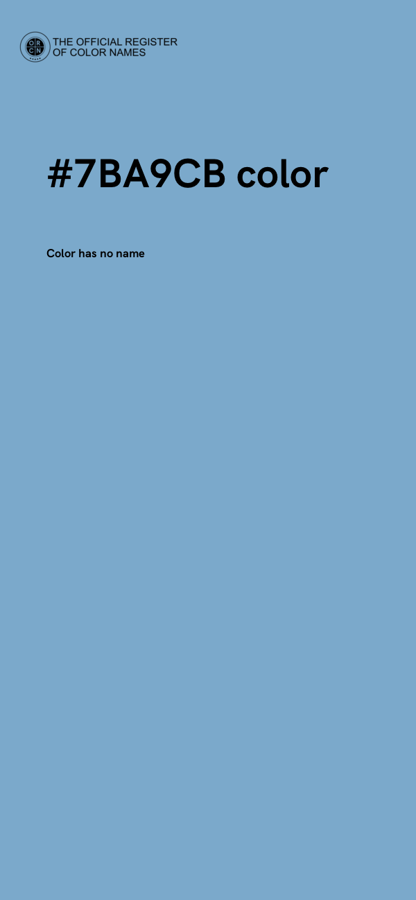#7BA9CB color image
