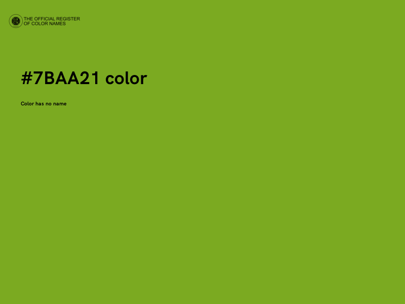 #7BAA21 color image