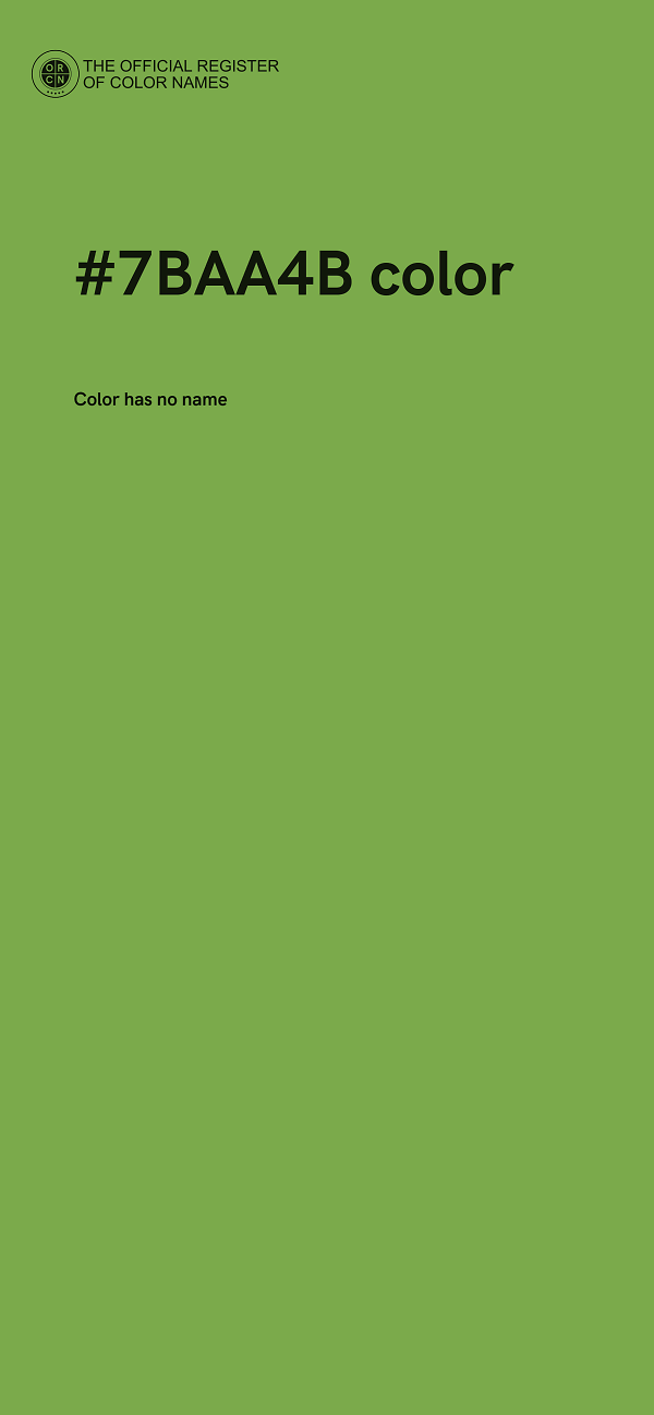 #7BAA4B color image