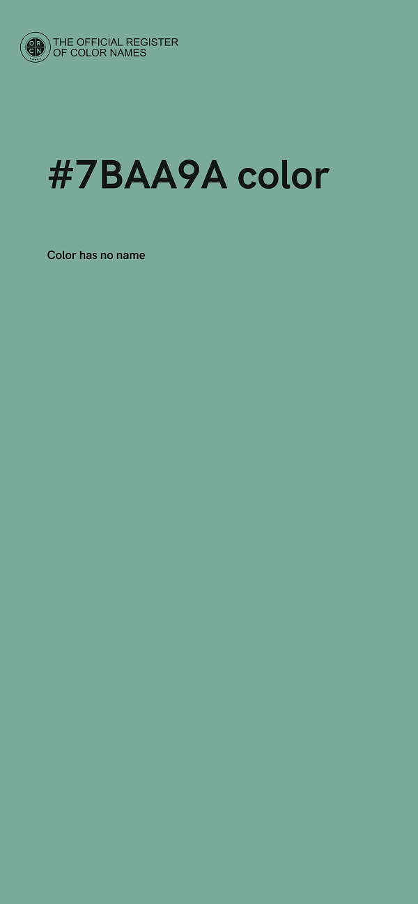 #7BAA9A color image