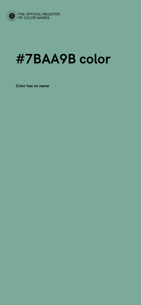 #7BAA9B color image