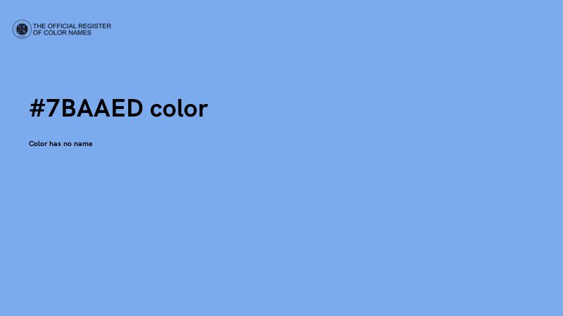 #7BAAED color image