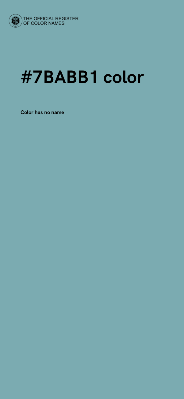 #7BABB1 color image
