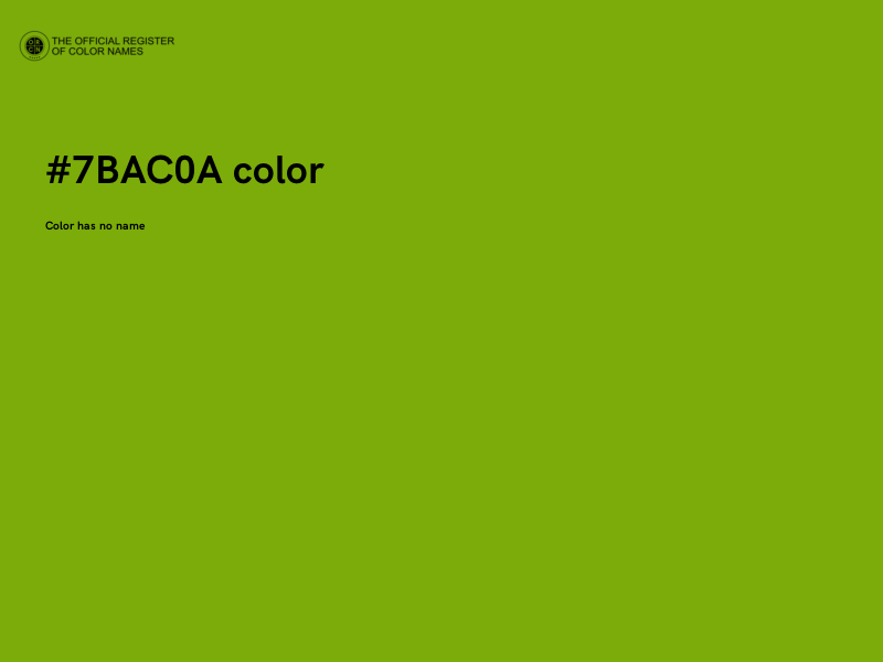 #7BAC0A color image