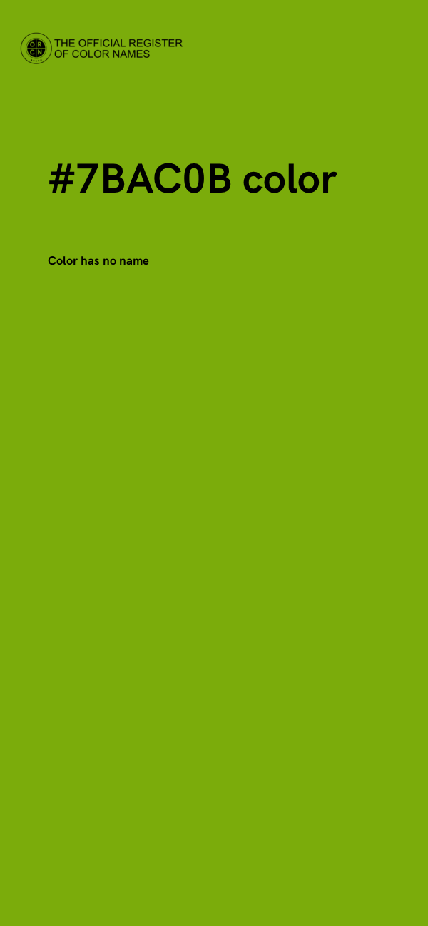 #7BAC0B color image