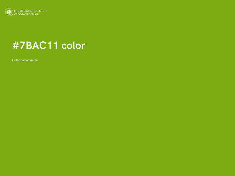 #7BAC11 color image