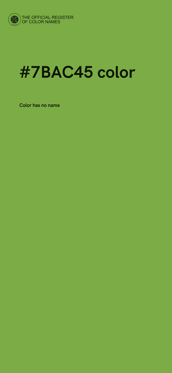 #7BAC45 color image