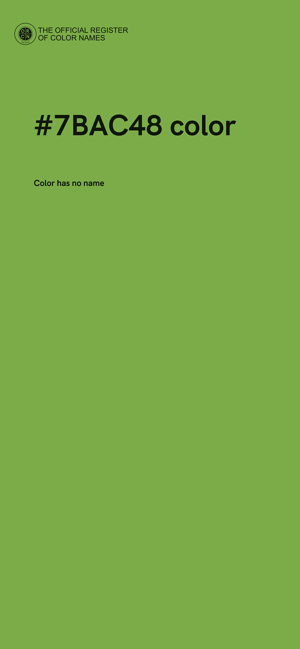 #7BAC48 color image