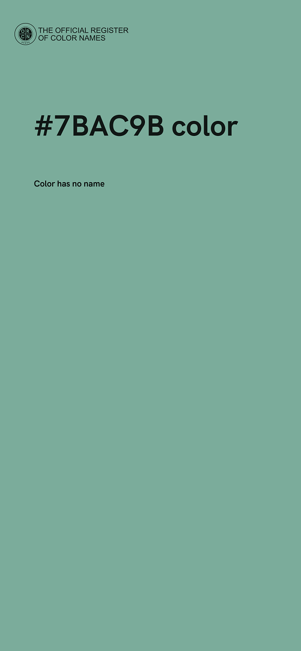 #7BAC9B color image