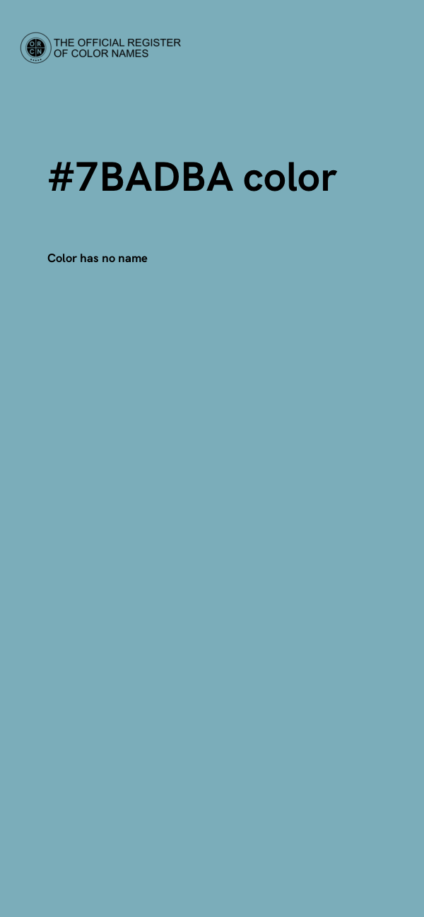 #7BADBA color image