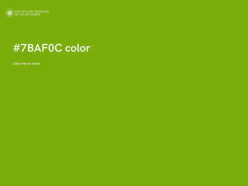 #7BAF0C color image