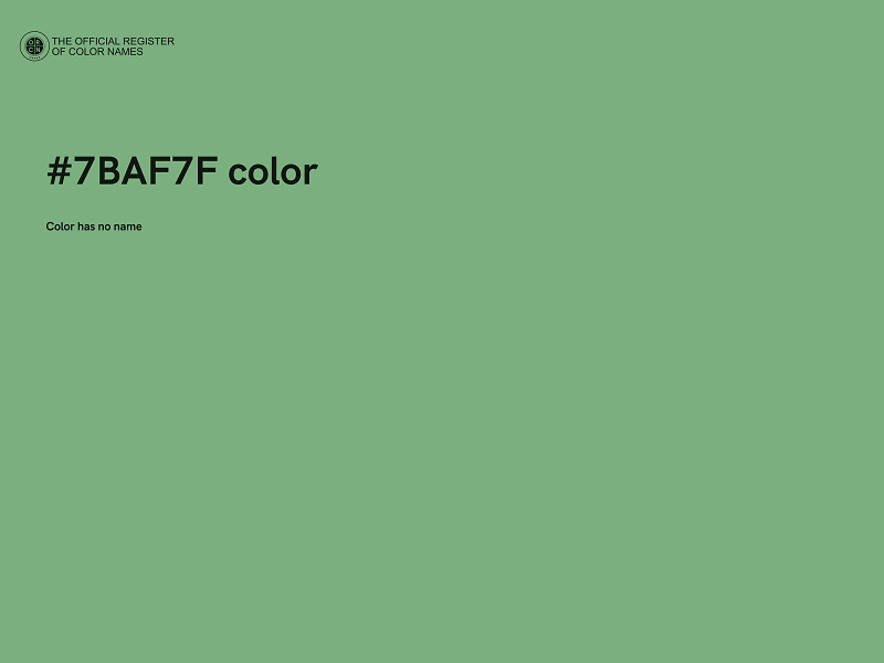 #7BAF7F color image