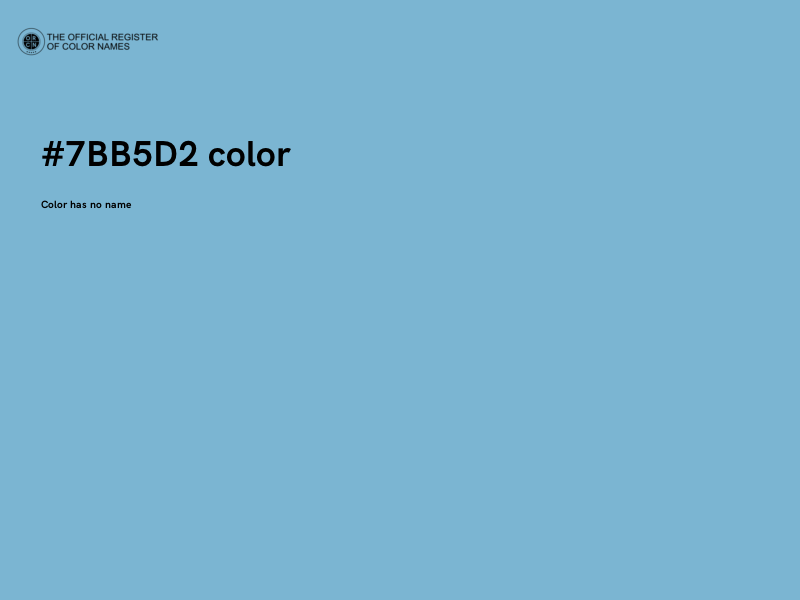 #7BB5D2 color image