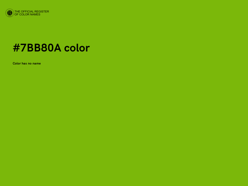 #7BB80A color image