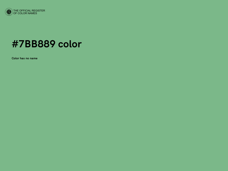 #7BB889 color image