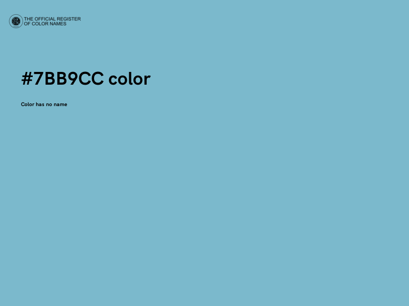 #7BB9CC color image