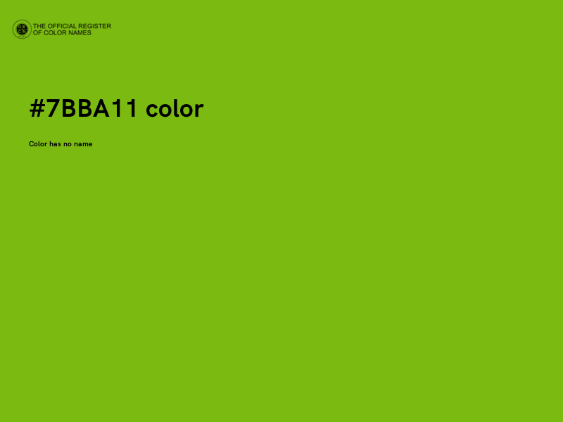 #7BBA11 color image
