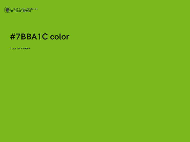 #7BBA1C color image