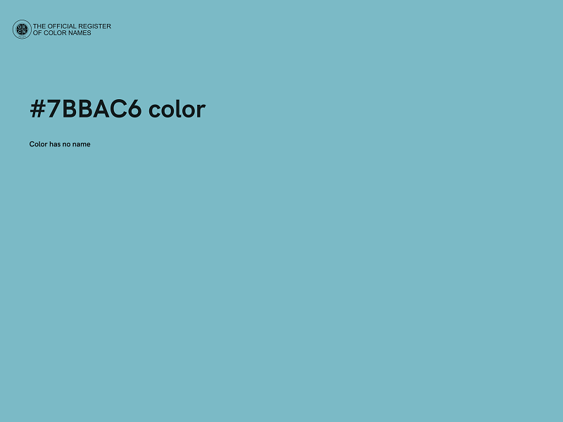 #7BBAC6 color image