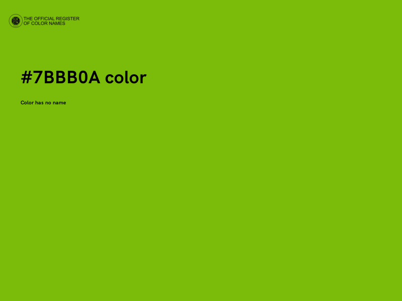 #7BBB0A color image