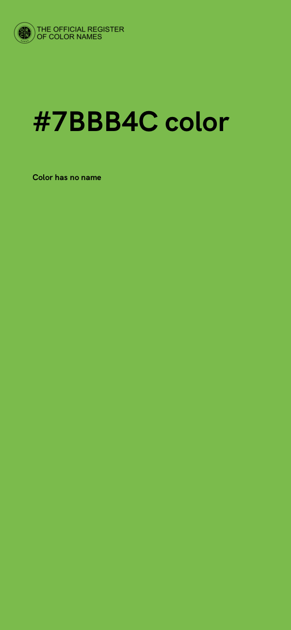 #7BBB4C color image